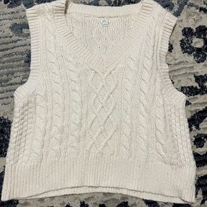 Aerie Cableknit Sweater Vest (L)